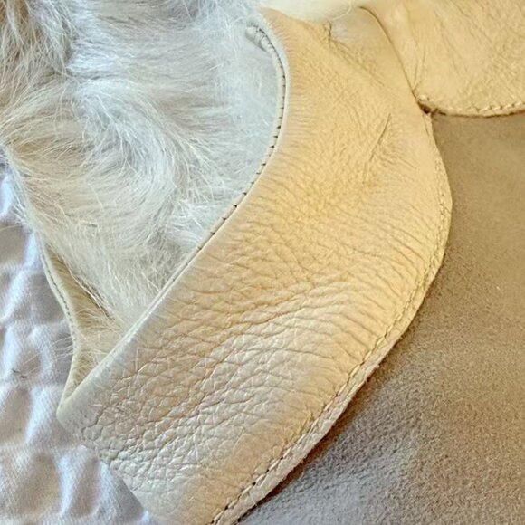 Hermès Real Fur & Shearling Lambskin Vest FR34 –Rare Cream Beige - Picture 11 of 16